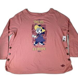 DCL Disney Cruise Line Disney Dream of Europe 2023 Minnie  Long Sleeve Sz 1X NEW